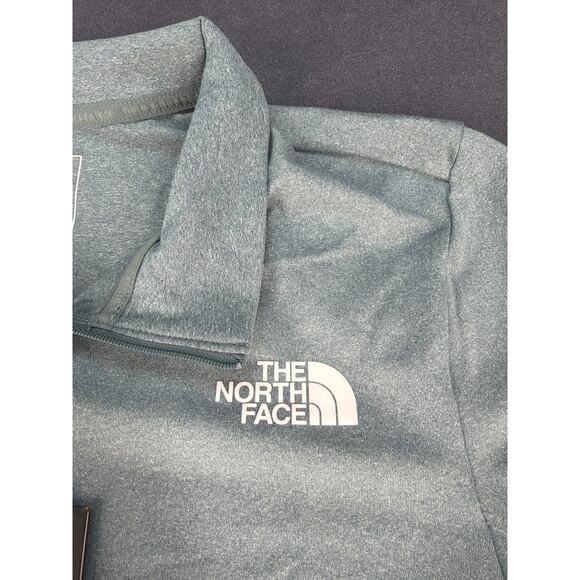 North Face M Riseway 1/4 Zip Goblin Heather Teal Men’s S, NWT Hiking Activewear - Picture 2 of 11